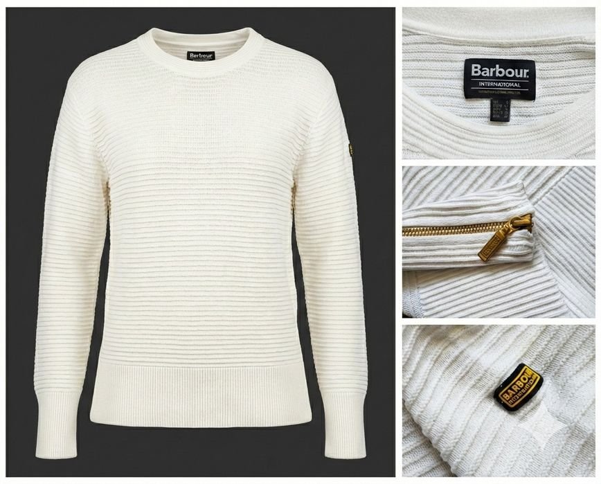 Donna Ralph Lauren Maglione Bianco Cotone 38