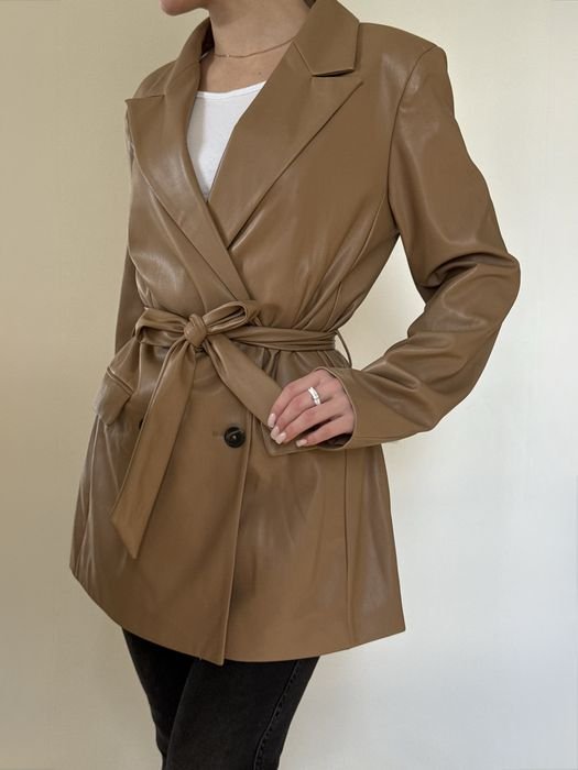 Женский Reserved Пиджак Коричневый Искусственная