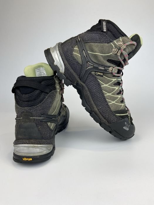Men Salewa Boots Green Suede 40