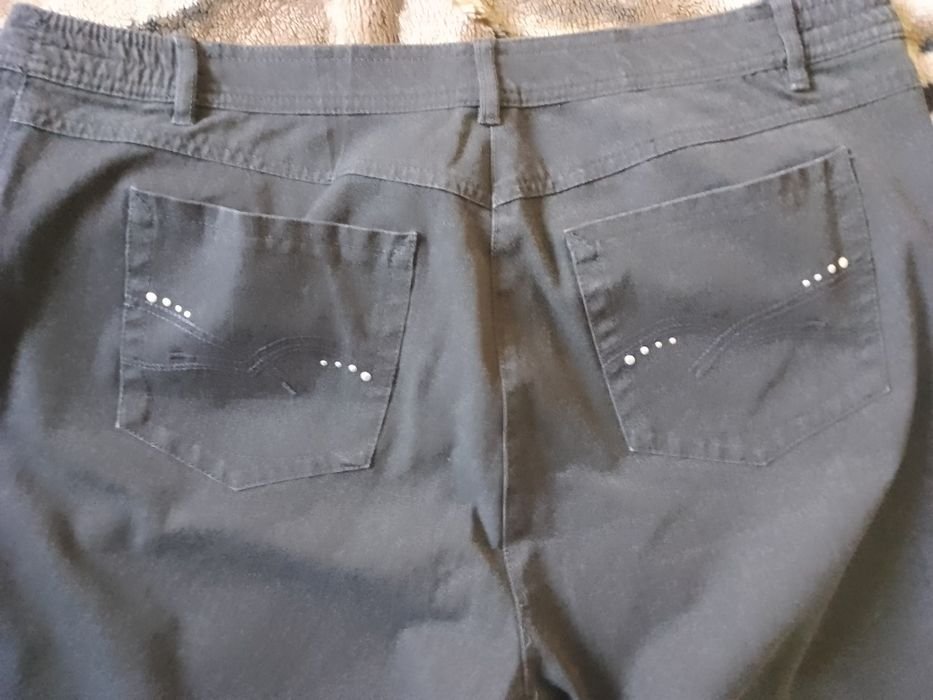 Uomo Jeans Nero Denim 36-38
