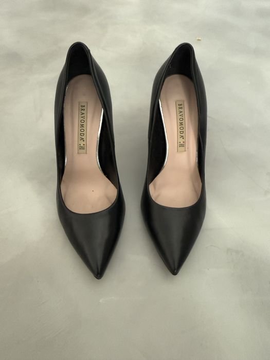 Donna Tacchi Neri Pelle 36