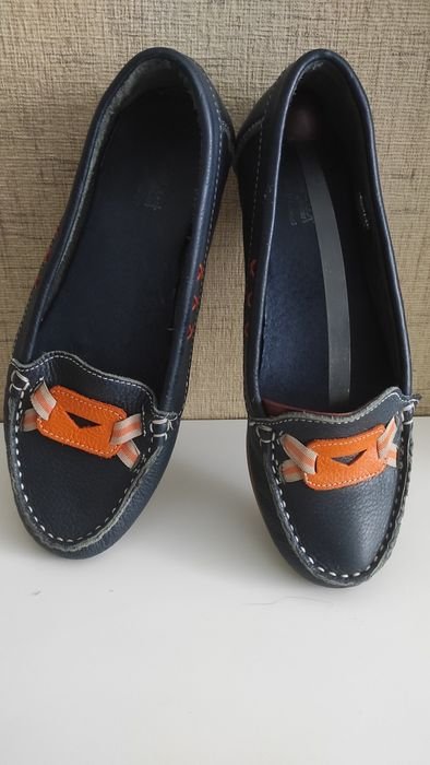 Homme Clarks Mocassins Multicolore Cuir 37