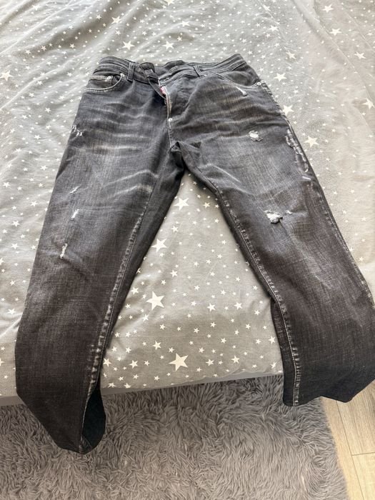 Herren Dsquared Jeans Grau Baumwolle