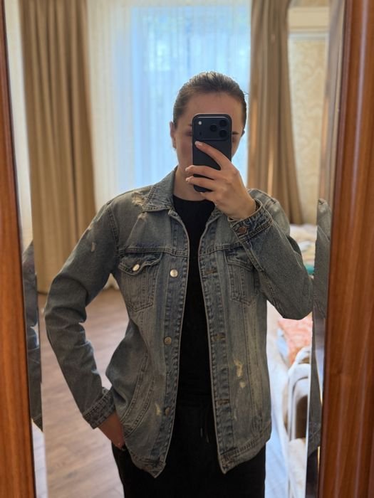 Women Denim Blazer Navy 38