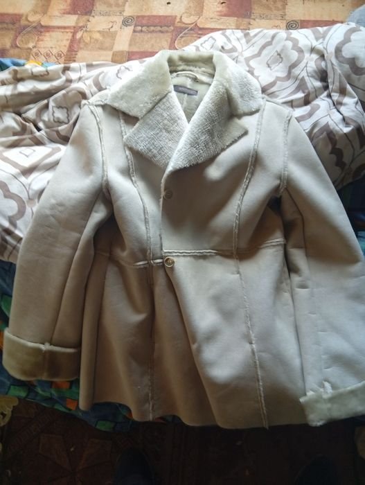 Women Sheepskin Coat White  