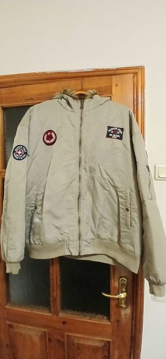 Мужская Куртка Бомбер Олива Полиэстер 2XL