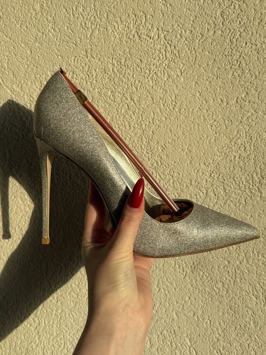 Femme Talons Gris Cuir 38