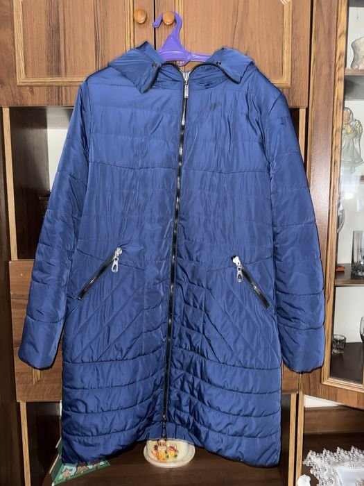 Femme Veste d'Hiver Bleu Marine Autre