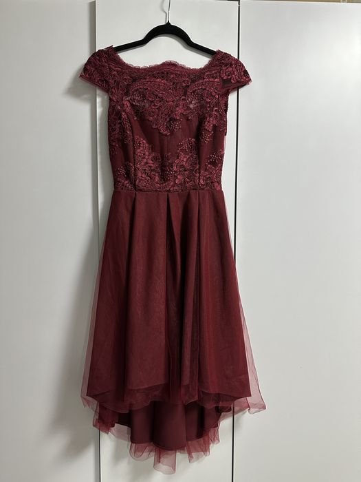 Women Dress Burgundy 32