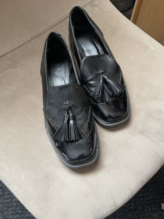 Femme Loafers Noir Cuir 36