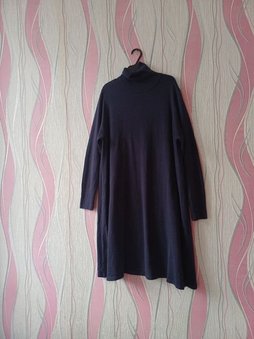 Women Dress Navy Knit 42