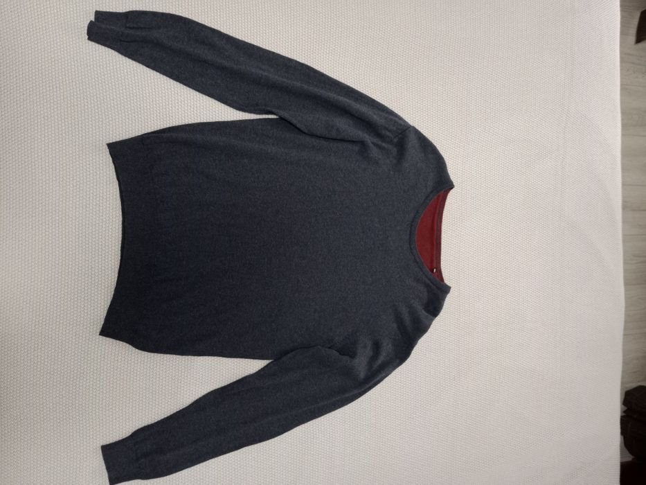 Uomo Maglione Grigio Cotone 3XL