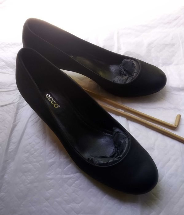 Damen Ecco Absatzschuhe Schwarz Nubuk 40