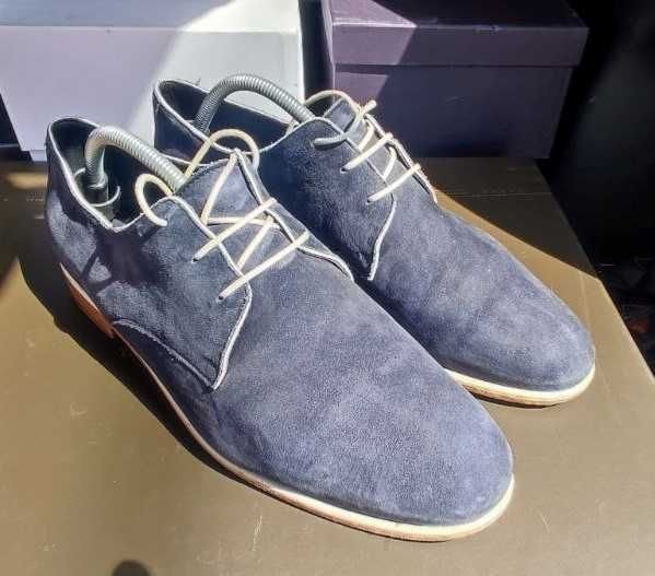 Uomo Marc Jacobs Tacchi Blu Navy Camoscio 44