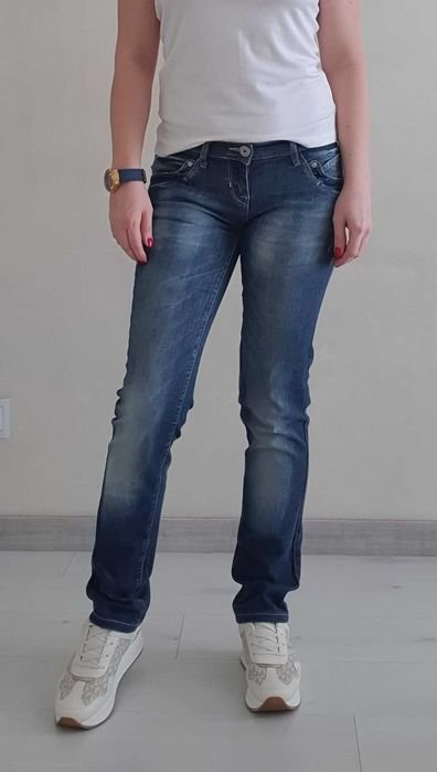 Femme Motor Jeans Bleu Marine 36