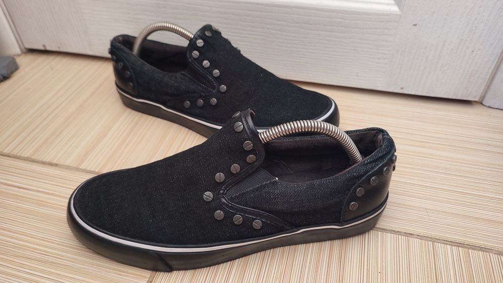 Damen Diesel Slipper Schwarz Textil 39