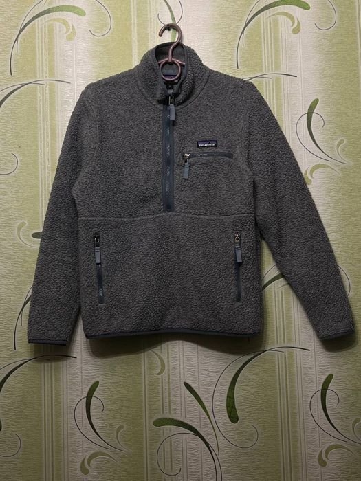 Men Patagonia Fleece Jacket Grey 36