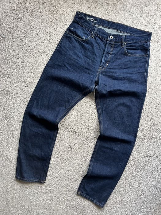 Men G-Star Raw Jeans Navy 100% Cotton W33 L32