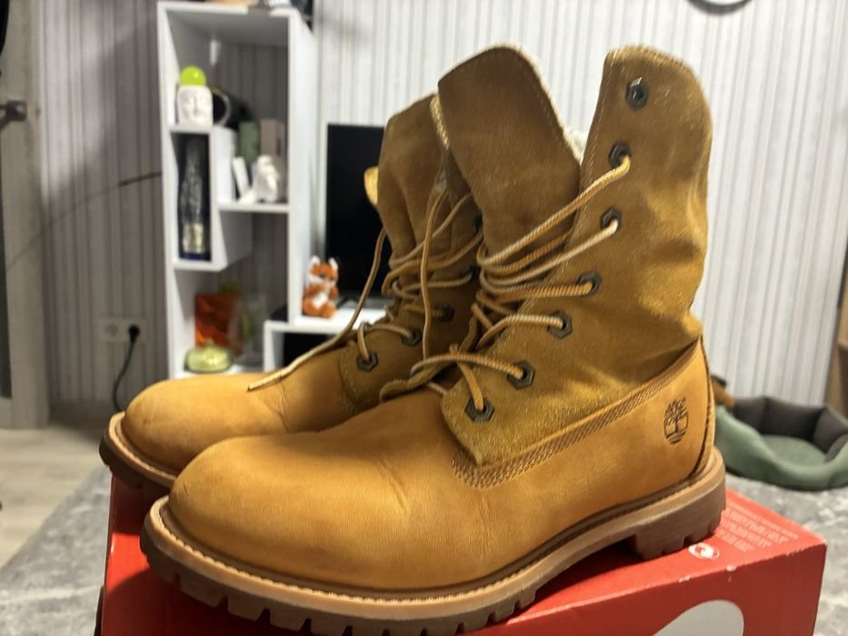 Men Timberland Boots Beige Nubuck 39.5