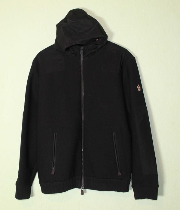 Мужской Moncler Куртка Чёрный Неопрен 42