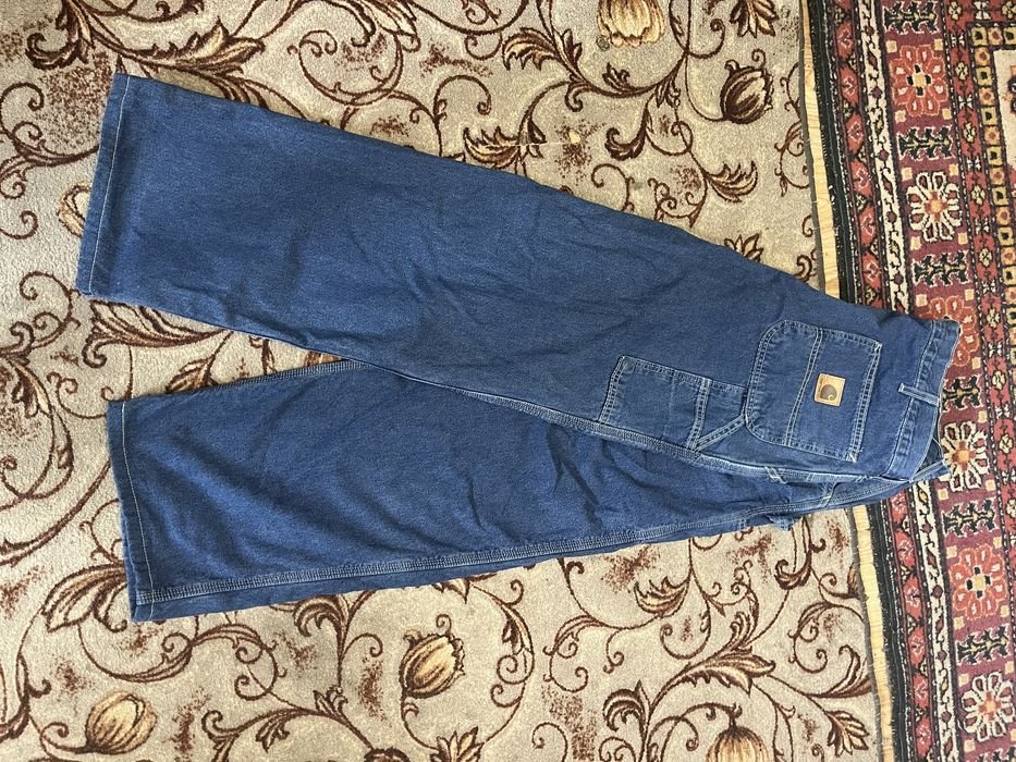 Uomo Carhartt Jeans Blu Navy Denim 34