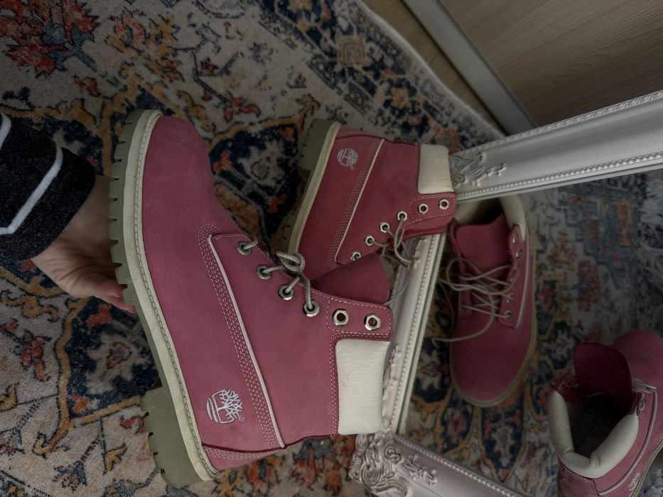 Men Timberland Boots Pink 38
