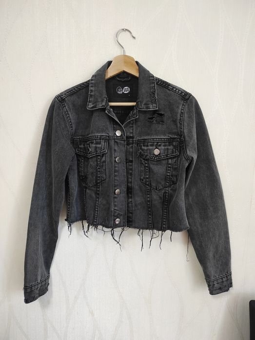 Donna Cheap Monday Giacca in Jeans Nera Denim 36