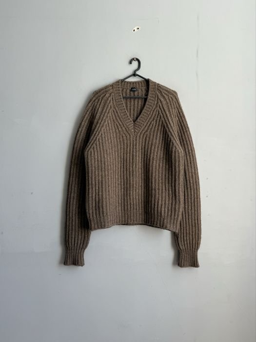 Men Jil Sander Sweater Brown Wool 50