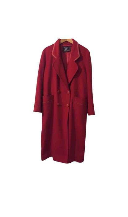 Femme Burberry Manteau Rouge Cachemire 38