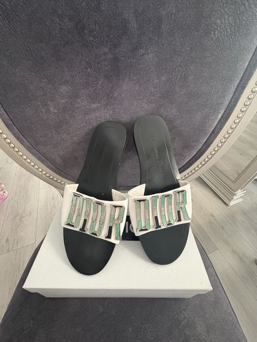 Damen Dior Sandalen Mehrfarbig Leder 40