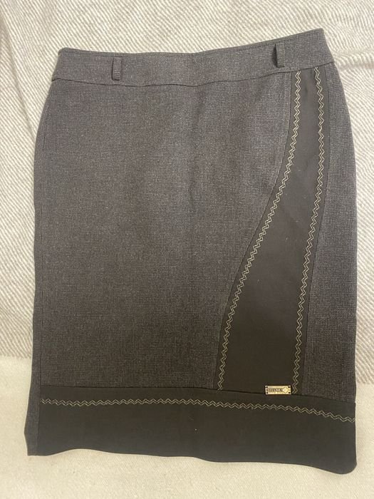 Femme See Line Jupe Gris Foncé Coton 42