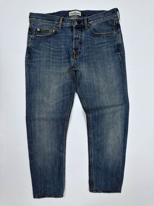 Men Stone Island Jeans Navy Denim 32