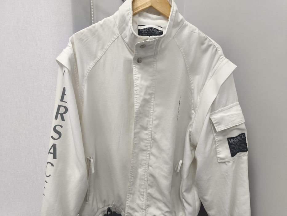 Herren Versace Windjacke Weiß 38