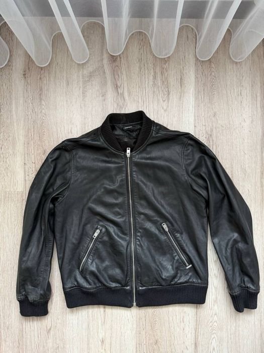 Women Diesel Bomber Black Leather 38