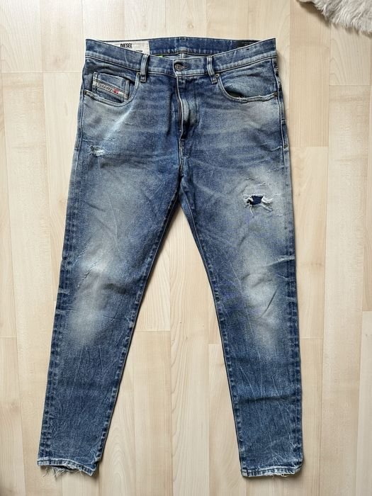 Herren Diesel Jeans Marineblau Denim W34 L32