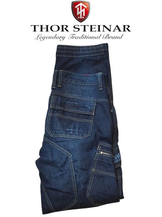 Uomo Thor Steinar Jeans Blu Navy Denim 34