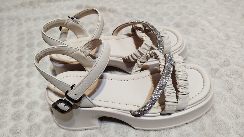 Women Lonza Heels Beige Leather 40