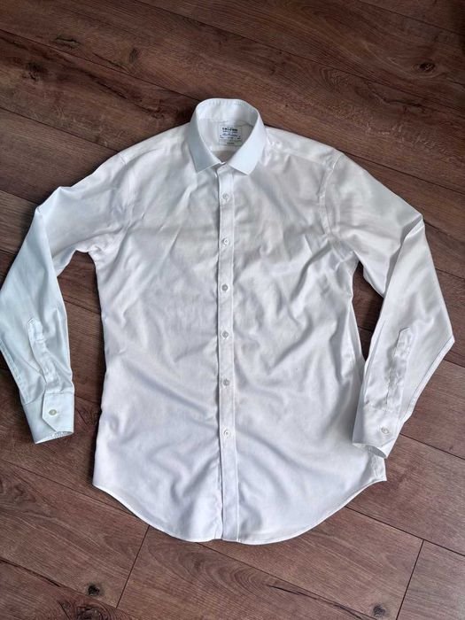 Homme Chemise Blanche Coton 36