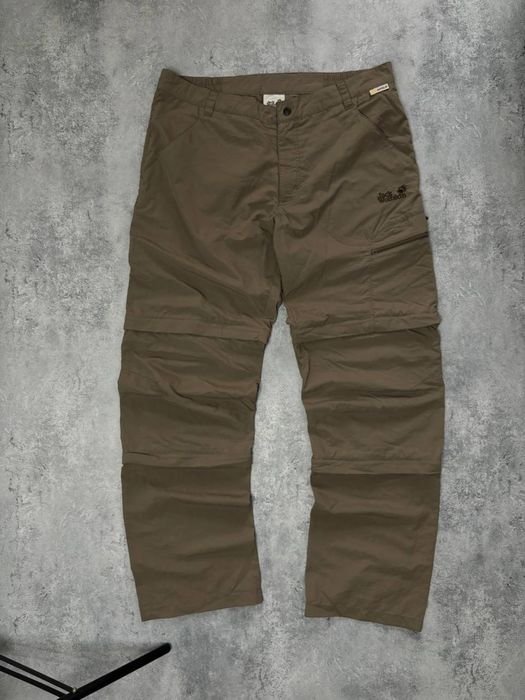 Uomo Jack Wolfskin Pantaloni Verde Oliva 34