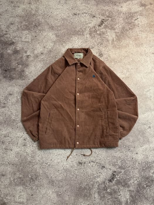 Herren Carhartt WIP Overshirt Braun Samt 36