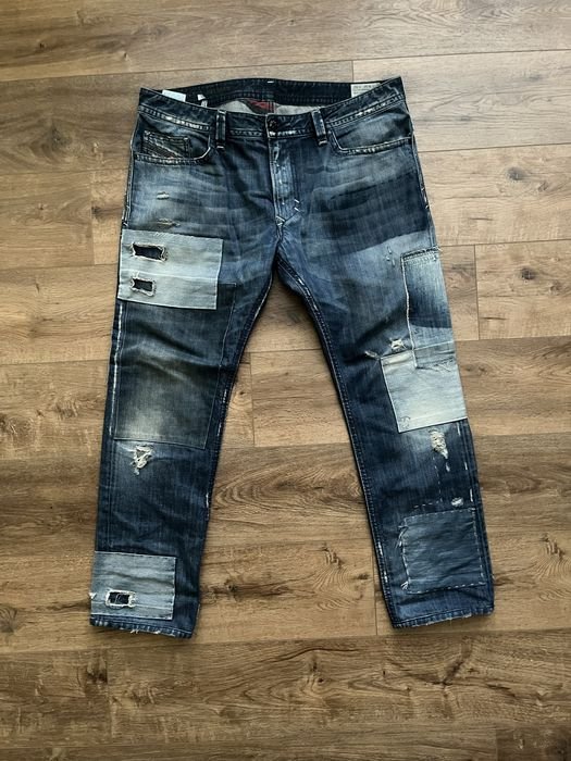 Herren Diesel Jeans Marineblau Baumwolle 36-38