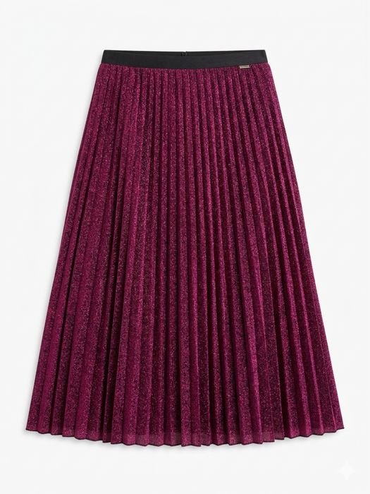 Women PINKO Skirt Burgundy Lurex Other