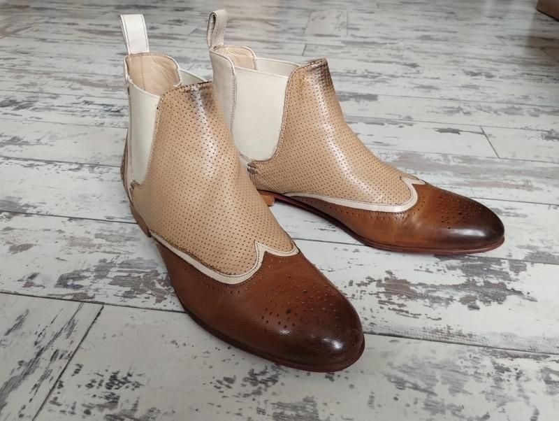 Damen Melvin & Hamilton Stiefel Beige Leder 40