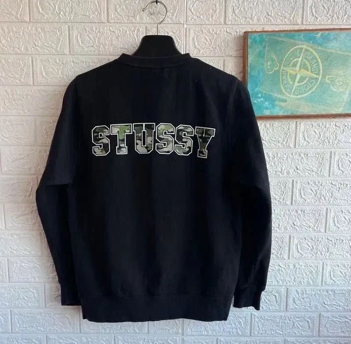 Мужской Stussy Свитшот Чёрный 36