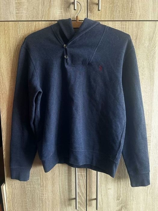 Uomo Polo Ralph Lauren Maglione Blu Navy Maglia M