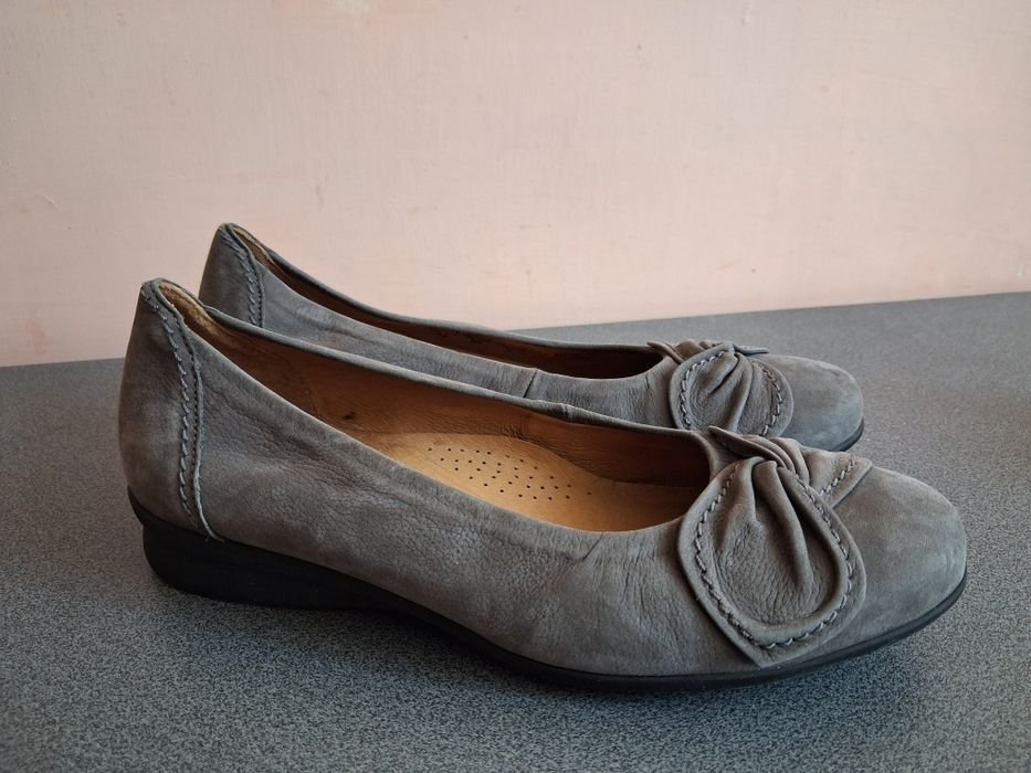 Donna Gabor Tacchi Grigio Pelle 38,5
