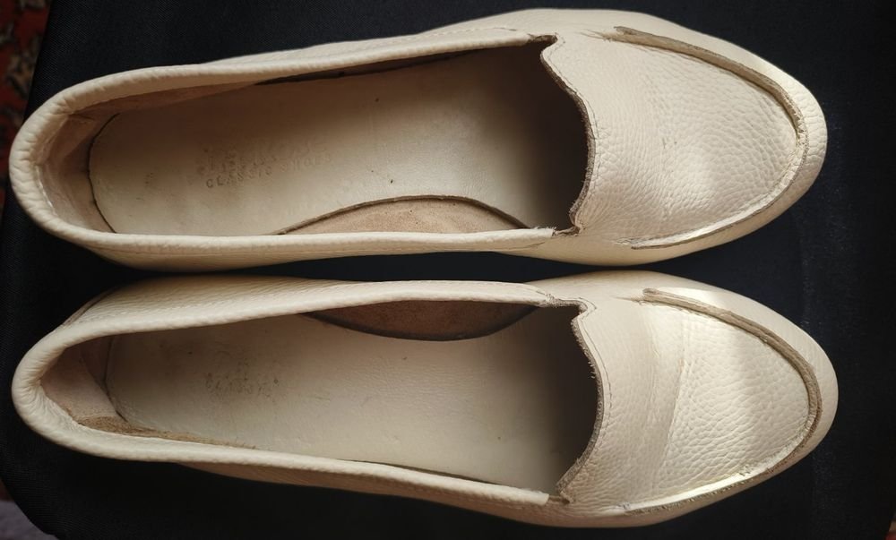 Damen Absätze Beige Leder 37