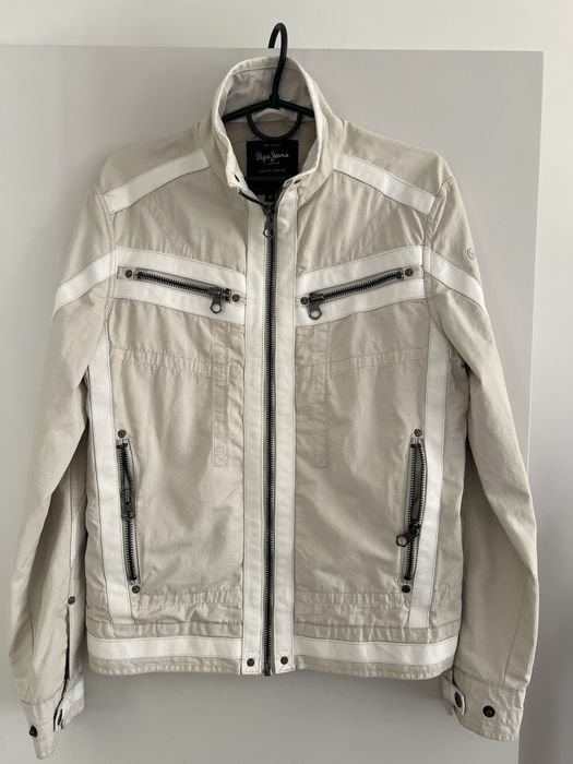 Women Pepe Jeans London Windbreaker Beige Cotton M
