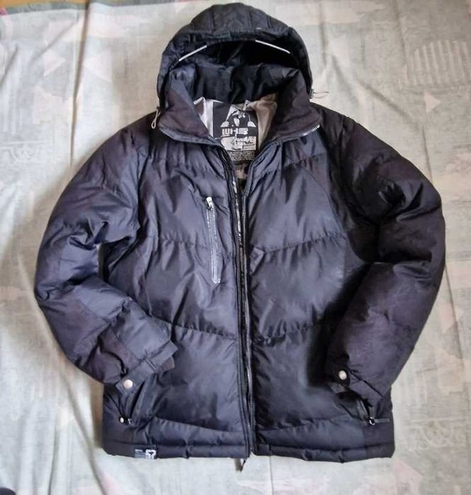 Herren Winterjacke Schwarz 44
