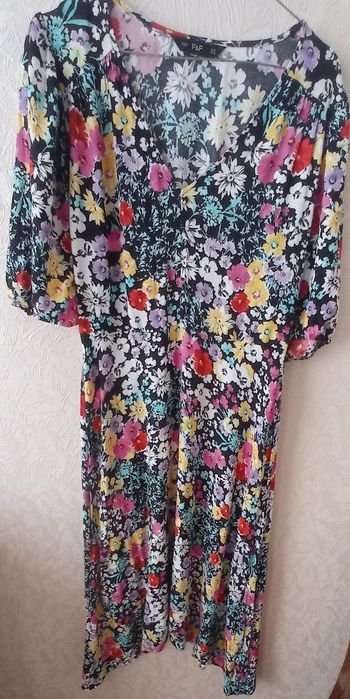 Femme Robe Multicolore 48